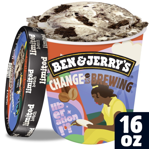 Ben & Jerry's Ice Cream Change Is Brewing, Cold Brew Ice Cream Pint 16 Oz
