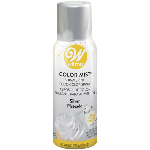 Wilton Silver Color Mist Shimmering Food Color Spray, 1.5 Oz.