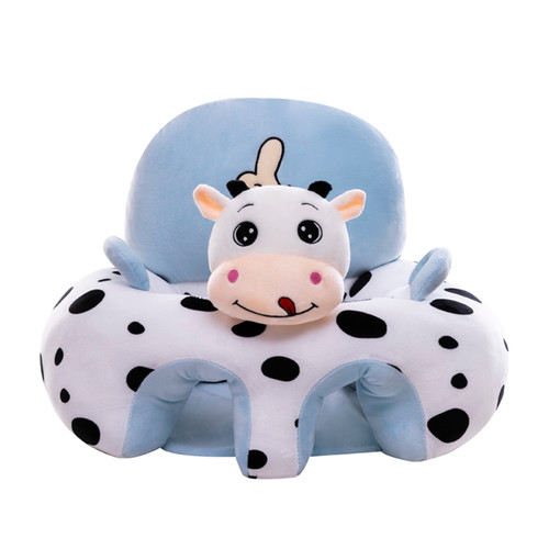 Coopserbil Baby Sofa Support Chair Soft Plush Cartoon Animals Baby Sitting Chair Learning To Sit Seats Without Filled Cotton