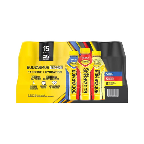 Bodyarmor Edge Sports Drink Variety Pack, 20 Fluid Ounce (pack Of 15)