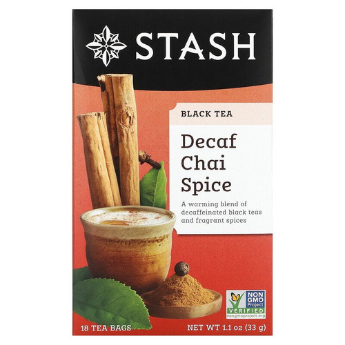 Stash Tea Chai Spice Tea Decaf 18 Ct