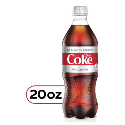 Diet Coke Soda 20oz Bottles, Quantity Of 16