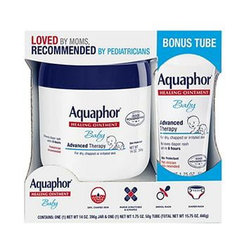 Aquaphor Advanced Therapy Baby Healing Ointment With Bonus 15.75 Oz.