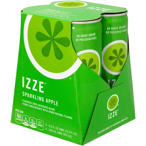 Izze® Sparkling Apple Juice Beverage 4-8.4 Fl. Oz. Cans