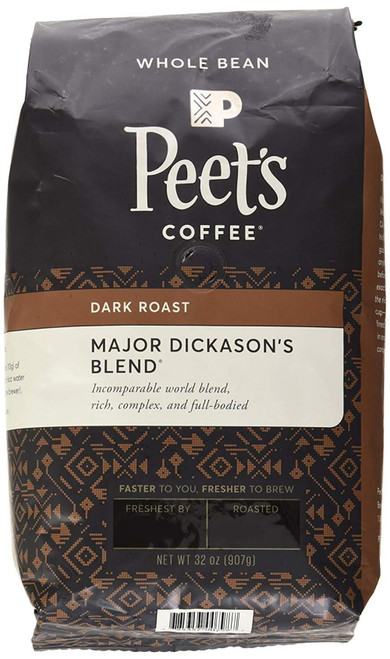 "peets Coffee Major Dickasons Blend Deep Roast, Whole Bean (32 Oz.)"