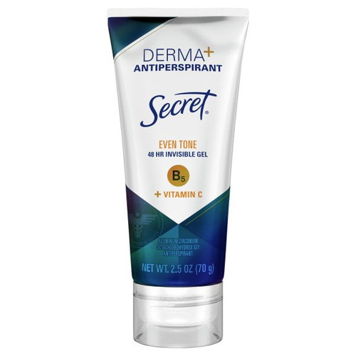 Secret Derma+ Antiperspirant Apdo Sticks Clear Gel Tube Tone Correcting