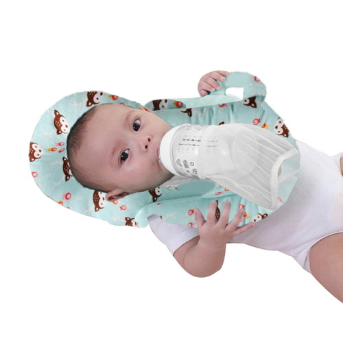 Newborn Baby Feeding Pillow Detachable Portable Cotton Nursing Cushion Multifunction Anti Roll Self-feeding Support