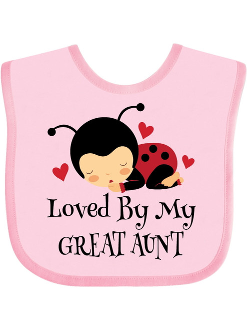 Inktastic Loved By My Great Aunt Gift Baby Boy Or Baby Girl Bib