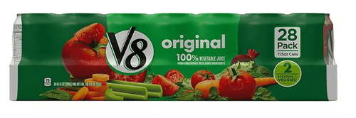 Pack Of 28 V8 Original 100% Vegetable Juice, 11.5 Fl Oz Can