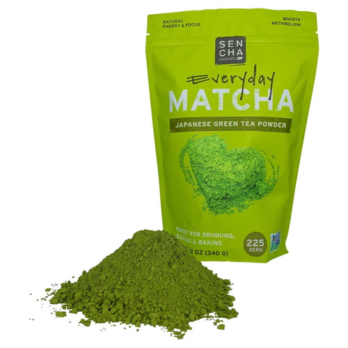 Sencha Naturals Everyday Matcha Green Tea Powder, 12 Ounce