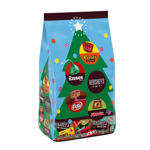 Hershey, Chocolate Assortment Candy, Christmas, 48.18 Oz, Bulk Variety Bag