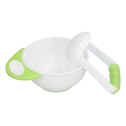 Food Masher Bowl, Baby Food Mash Bowl Thickened Grinding Rod Long Bowl Handle  For Chicken Puree For Fruit Puree For Vegetable Puree