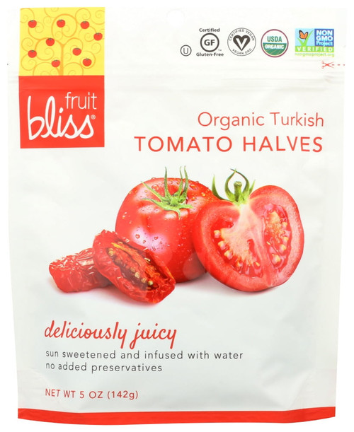 Fruit Bliss  Organic   Dried Tomato Halves  5 Oz  142 G