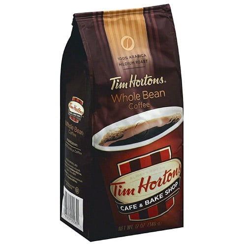 Tim Hortons 100% Arabica Medium Roast Whole Bean Coffee, 12 Oz, (pack Of 6)