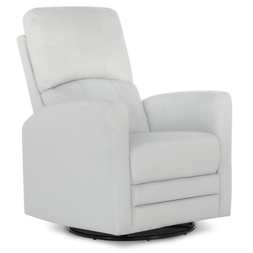 Evolur Habana Swivel Glider Chair In Gray