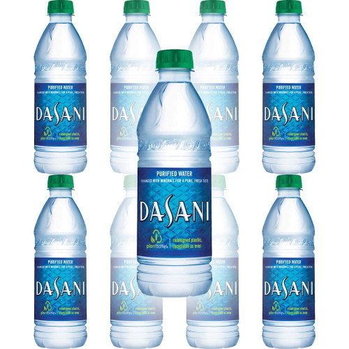 Dasani Water, Enhanced With Minerals, 16.9 Fl Oz Bottle (pack Of 8, Total Of 135.2 Fl Oz)