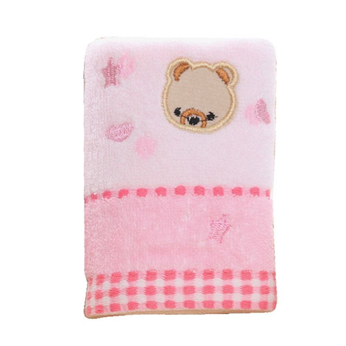 Chaoma 25*50cm High Quanlity Cotton Baby Towel Cartoon Bear Baby Washcloth Handkerchief Kids Feeding Wipe Cloth Towel