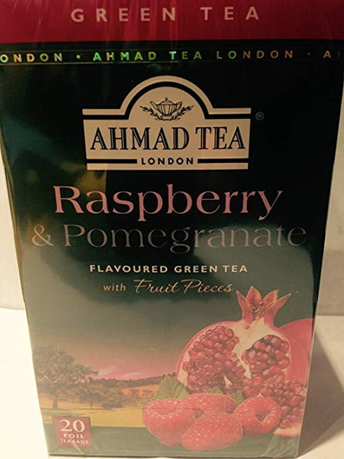 Ahmad Green Tea Raspberry And Pomegranate Flavored, 20 Bg