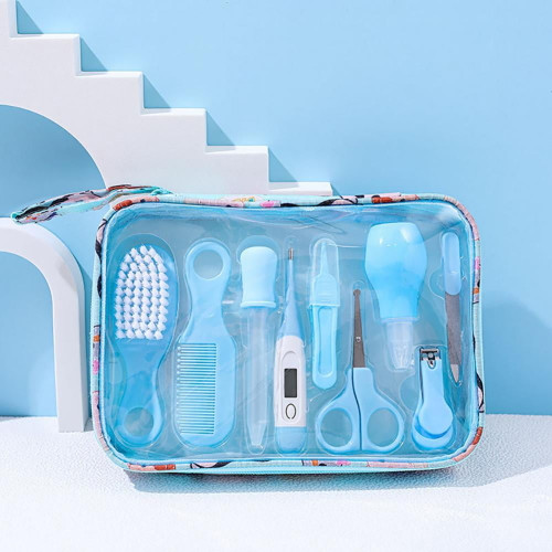 Baby Grooming Kit,newborn Nursery Health Care Set With Hair Brush Comb Nail Clipper Nasal Aspirator Baby Thermometer Etc For Nursery Infant Girls Boys