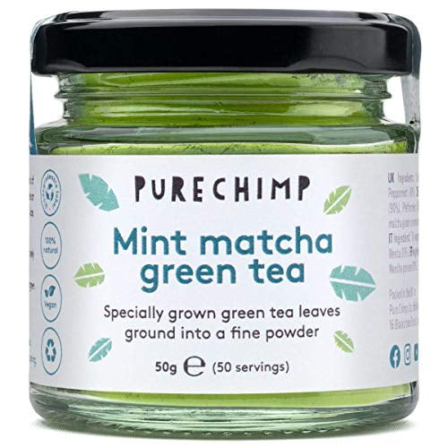 Purechimp Matcha Green Tea Powder - 1.75 Ounces (50g) Of Ceremonial Grade Matcha For Baking, Lattes And Smoothies - Mint