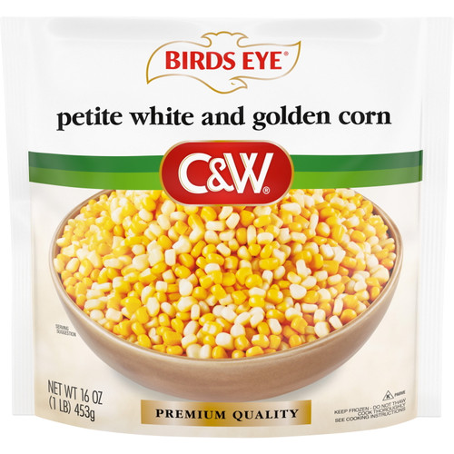 Birds Eye C&w Premium Quality Petite White And Golden Corn Frozen 16oz