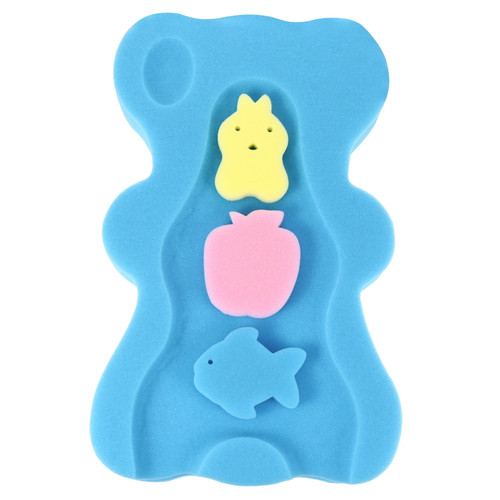 Hemoton Baby Bath Sponge Support Infant Bath Cushion Comfy Skid Proof Bathing Mat