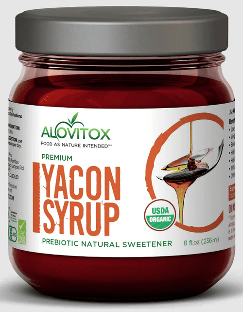 Alovitox Organic Yacon Syrup | Natural Sweetener Rich In Antioxidants, Vitamins, Prebiotics | Low Glycemic Index, Low Calorie, Boosts Metabolism | Usda Organic (1 Jar)