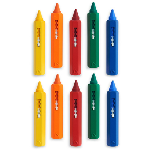 Munchkin Washable Draw Bath Crayons, 3 Years+, Unisex, 10 Pack