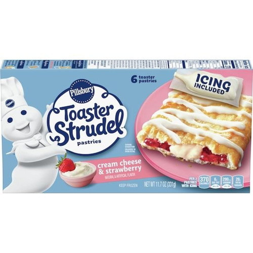 Pillsbury Cream Cheese Strawberry Toaster Strudel, 11.7 Ounce -- 12 Per Case