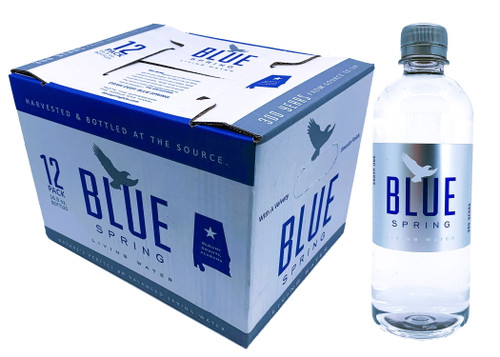 Blue Spring Living Water, Bottled Spring Water, 16.9 Fl Oz, 12 Bottles Per Pack