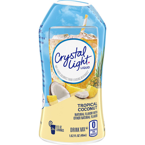 Crystal Light Liquid Energy Drink, Tropical Coconut, 1.62 Fl Oz (pack Of 10)