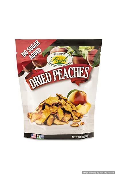 Dried California Peaches Unsweetened, No Added Sugar, Sunrise Fresh Dried Fruit Co.