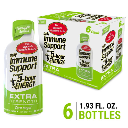Daily Immune Support Plus 5-hour Energy®, Pineapple-apricot,  Extra Strength, 6 Count