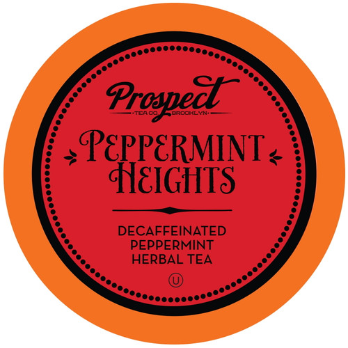 Prospect Tea Decaf Peppermint Herbal Tea Pods,  Keurig 2.0 K-cup Brewer Compatible, Peppermint Heights, 40 Count
