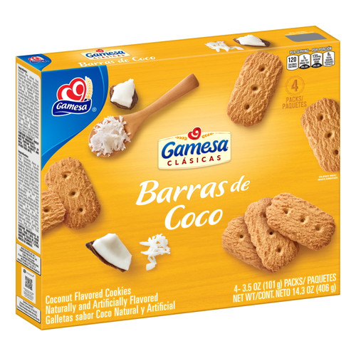 Gamesa Barras De Coco Coconut Cookies, 14.3 Oz Box