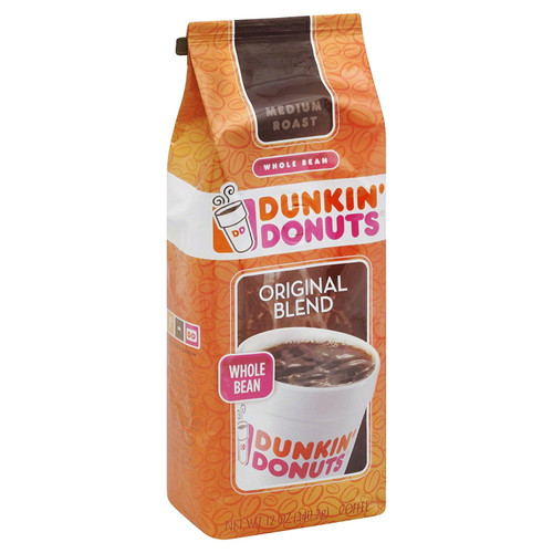"dunkin' Donuts Original Blend Whole Bean Coffee, 12 Oz, Coffee By Dunkin Donuts From Usa"