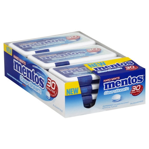 Mentos Clean Breath Mint Peppermint 12/.74oz