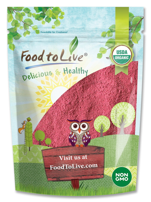 Organic Raspberry Powder, 1 Pound — Non-gmo, Raw, Vegan, Kosher — By Food To Live