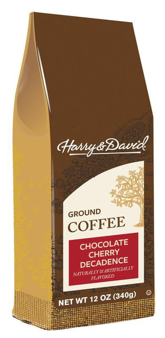 Harry & David Chocolate Cherry Decadence Ground Coffee, Medium Roast, 12 Oz