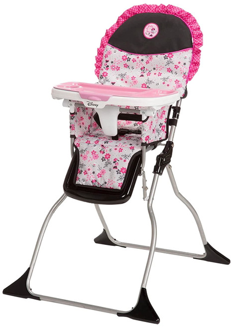 Disney Baby Minnie Mouse Simple Fold Plus High Chair With 3-position Tray (garden Delight)