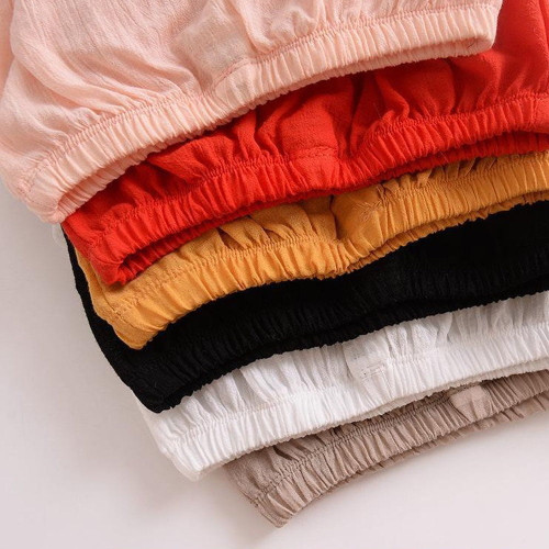 Baby Shorts9-12 Months Girls Boy Kids Cotton Linen Bloomer Basic Shorts Washable Reusable Diaper Cover - &nbsp;black