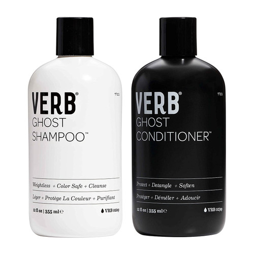 Verb Ghost Weightless Shampoo And Protect Conditioner 12 Oz Duo Set