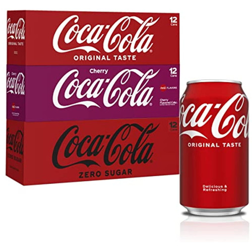 Coca-cola Soft Drink Variety Pack, 12 Fluid Ounce, 36 Pack