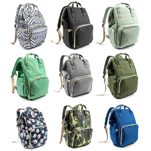 Multi-function Diaper Bag Waterproof Nappy Bags For Baby Care, Large Capacity, Stylish And Durable With Stroller Strap