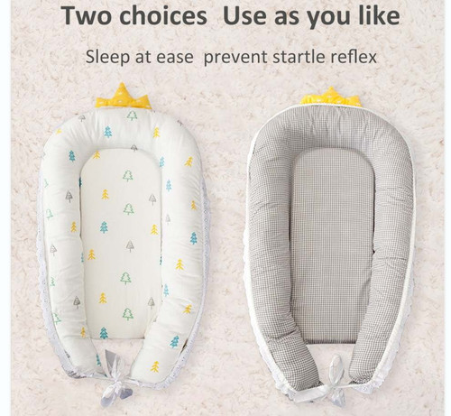 Adesignstore Baby Lounger For Newborn Breathable Sleeping Nest Bed Pillow Lounger Soft 2 Sided Nest Cotton Boy And Girl