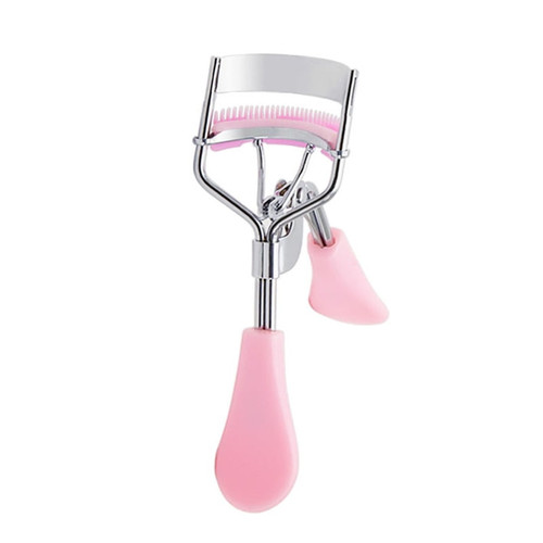 Eyelash Curler Professional Makeup Tool Eyelashes Natural Curling And Long Lasting For Makeup New A4 Chrome With Comb Eyelash Curler Jade Pink