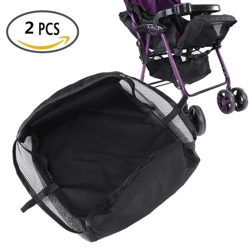 Walfront 1pc Baby Stroller Pram Bottom Basket Pushchair Buggy Shopping Storage Case Organizer Bag, Pushchair Basket,pram Basket