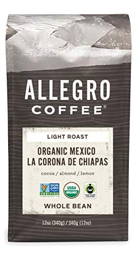 Allegro Coffee Organic Mexico Whole Bean Coffee, 12 Oz
