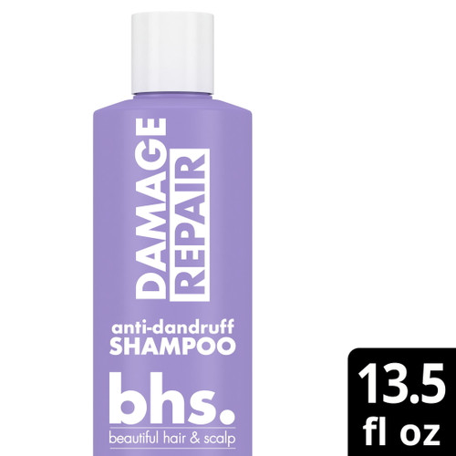 Bhs Damage Repair Anti-dandruff Shampoo With Keratin 13.5 Fl Oz