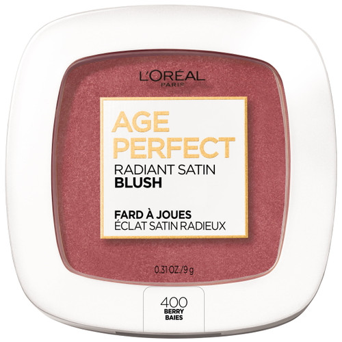 L'oreal Paris Age Perfect Radiant Satin Blush With Camellia Oil, Berry, 0.31 Oz